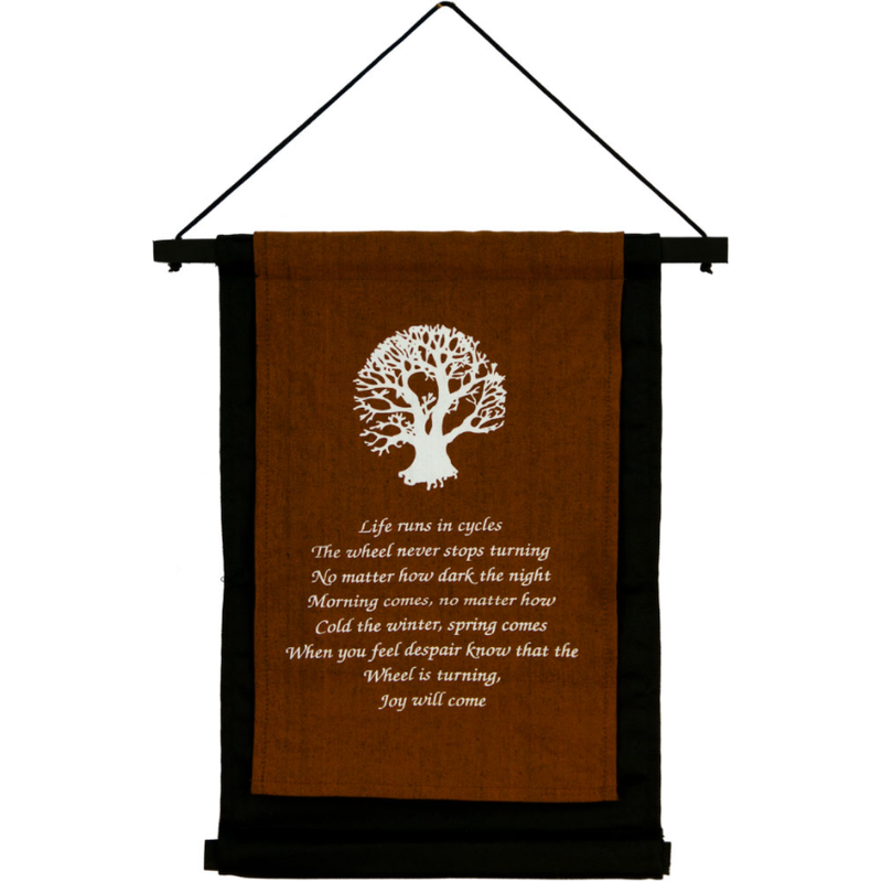 Tree of Life Quote Wall Banner 11" x 16"-Home/Altar-Kheops-The Bat Witch Cavern