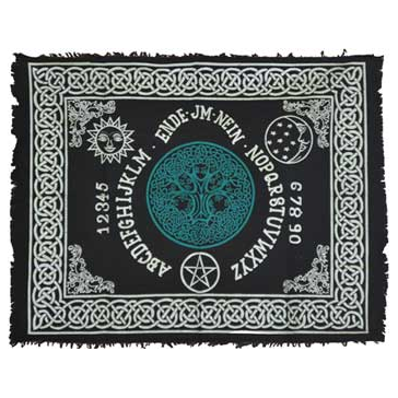 Altar Cloth - Tree of Life/Spirit Board Design - 24" x 30"-Home/Altar-Quanta Distribution Inc.-The Bat Witch Cavern