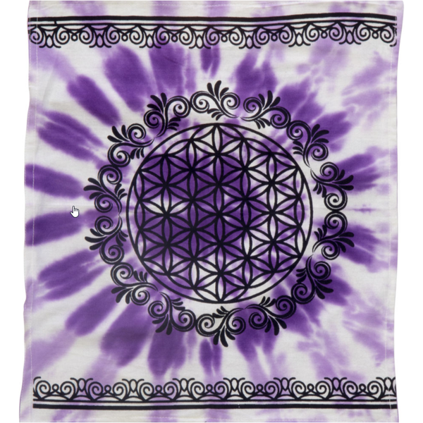 Altar Cloth - Flower of Life - 36" x 36"-Home/Altar-Kheops-The Bat Witch Cavern