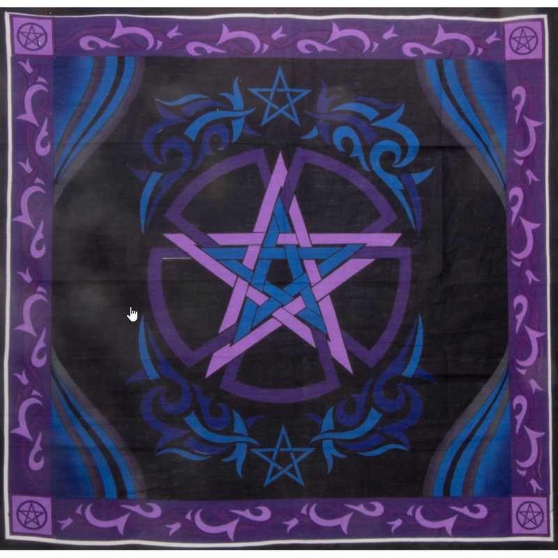 Altar Cloth - Pentacle - 36" x 36"-Home/Altar-Kheops-The Bat Witch Cavern