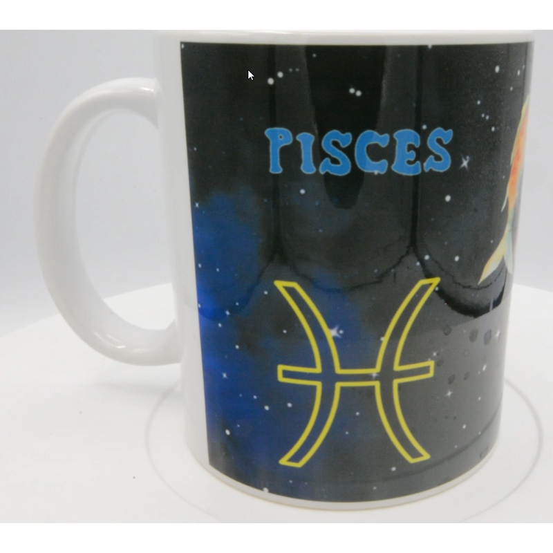Astrological Signs - Pisces - 11oz-Crafted Products-The Bat Witch Cavern-The Bat Witch Cavern