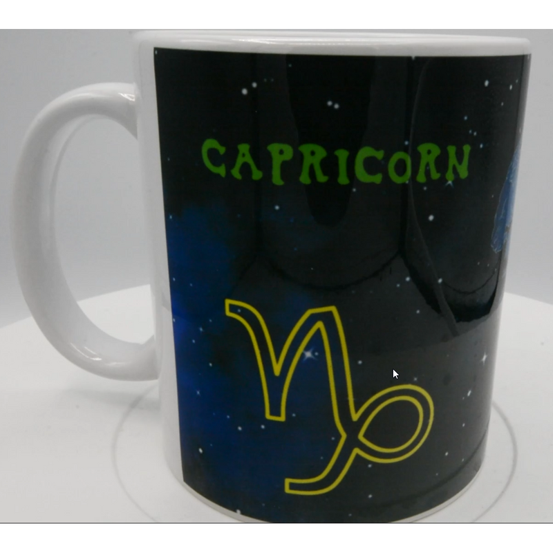 Astrological Signs - Capricorn - 11oz-Crafted Products-The Bat Witch Cavern-The Bat Witch Cavern